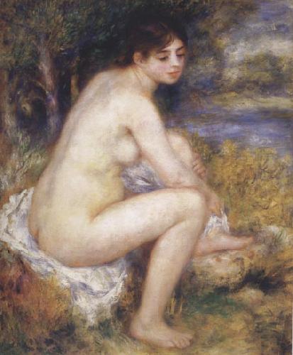 Pierre Renoir Female Nude in a Landscape France oil painting art